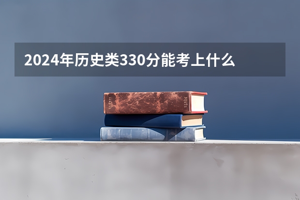 2024年历史类330分能考上什么大学?