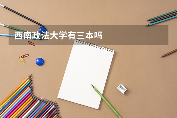 西南政法大学有三本吗
