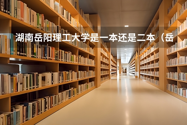 湖南岳阳理工大学是一本还是二本（岳阳师范学院是一本还是二本）