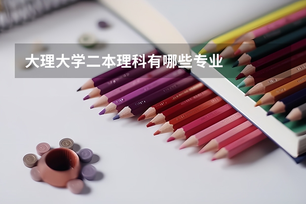 大理大学二本理科有哪些专业