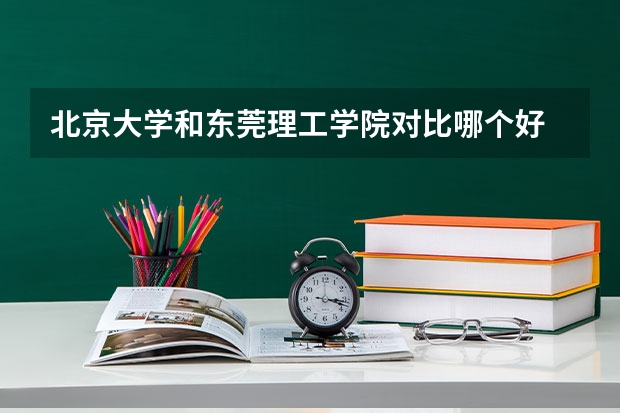 北京大学和东莞理工学院对比哪个好