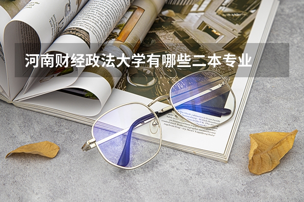 河南财经政法大学有哪些二本专业