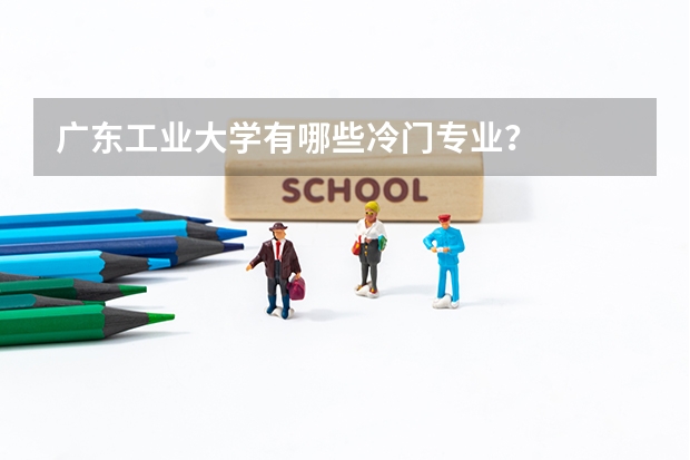 广东工业大学有哪些冷门专业？