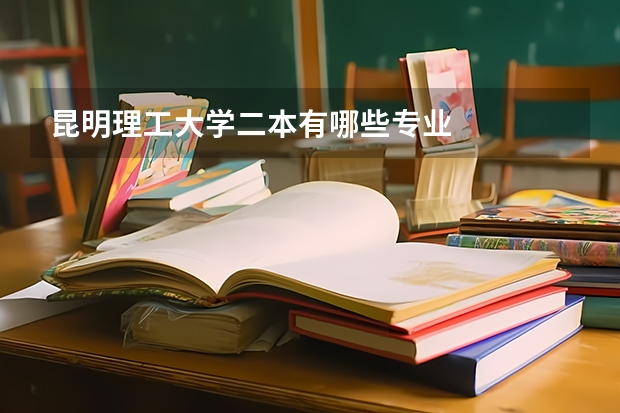 昆明理工大学二本有哪些专业