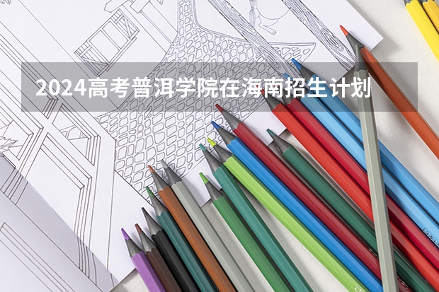 2024高考普洱学院在海南招生计划（招生人数）
