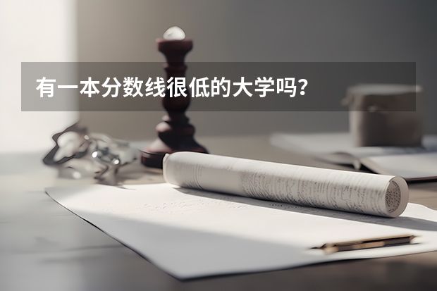 有一本分数线很低的大学吗？