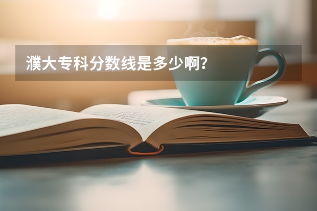 濮大专科分数线是多少啊？